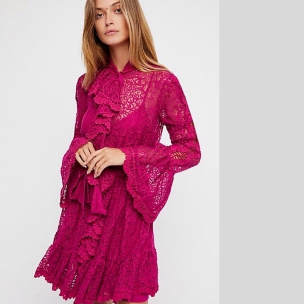 Free People Dreams of You Mini Dress S